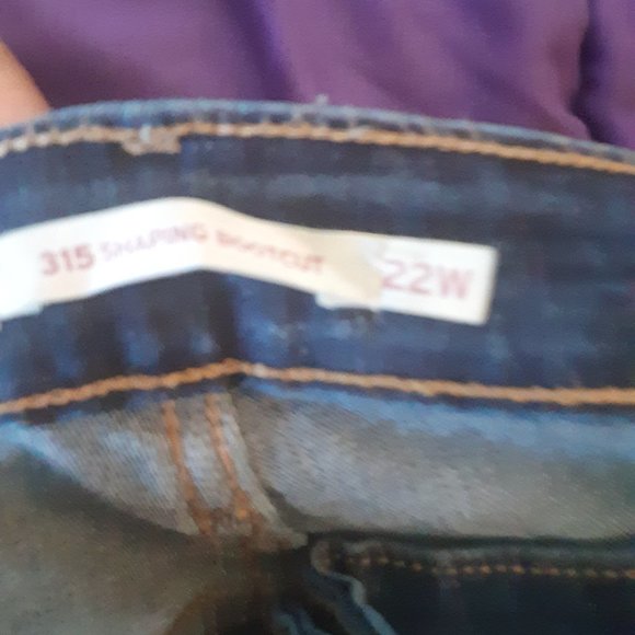 levi shaping bootcut jeans 22w - Modified - Picture 7 of 8